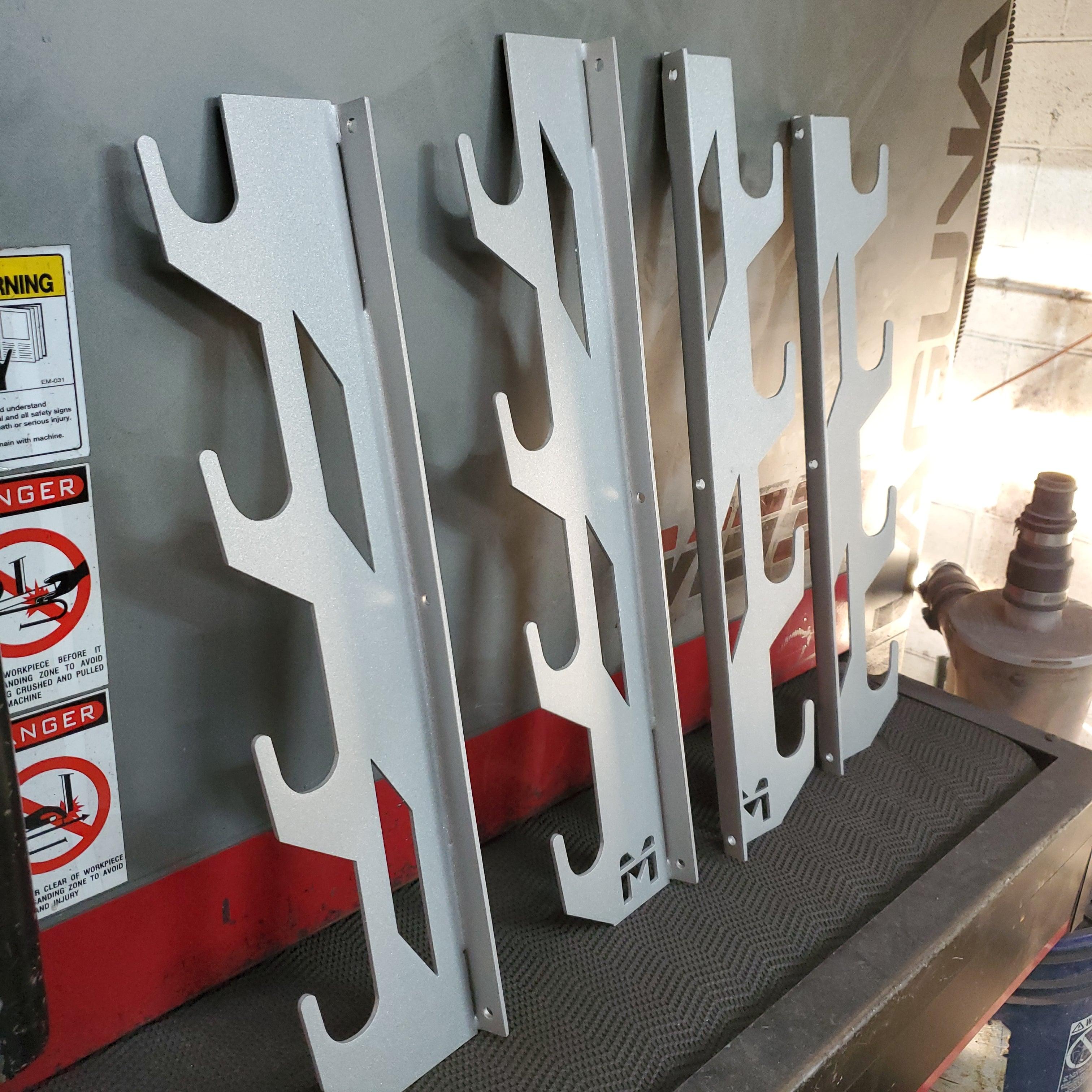 Wall-Mounted Vinyl, Tint, Paper & Cloth Wrap Rack - Modular Storage | Martin Metalwork"