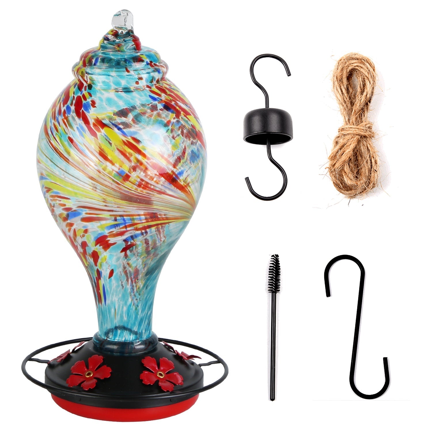 GBruno Glass Hummingbird Feeder