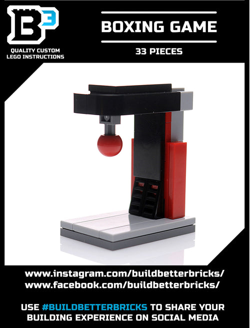 Arcade Boxing Game Machine made using LEGO Parts - B3 Customs
