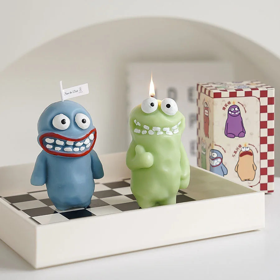 Mud Man Monster Aromatherapy Candle Funny Ugly Cute Aroma Birthday Gift Companion Gift Cartoon Shaped Candle Ornament