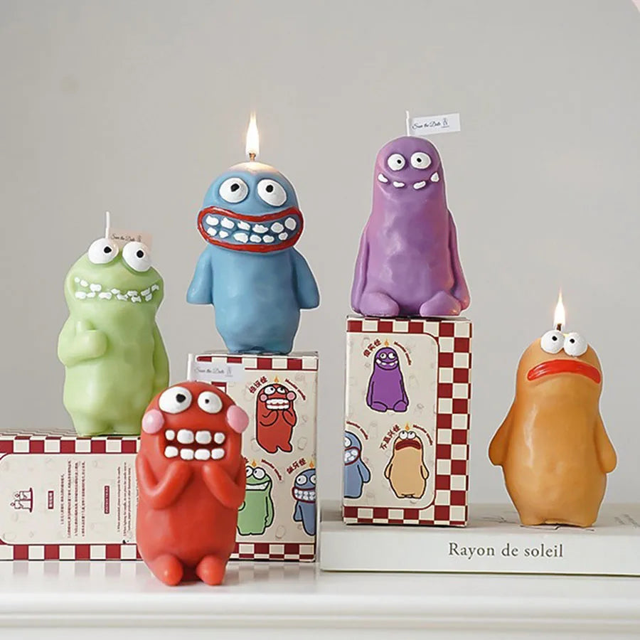 Mud Man Monster Aromatherapy Candle Funny Ugly Cute Aroma Birthday Gift Companion Gift Cartoon Shaped Candle Ornament