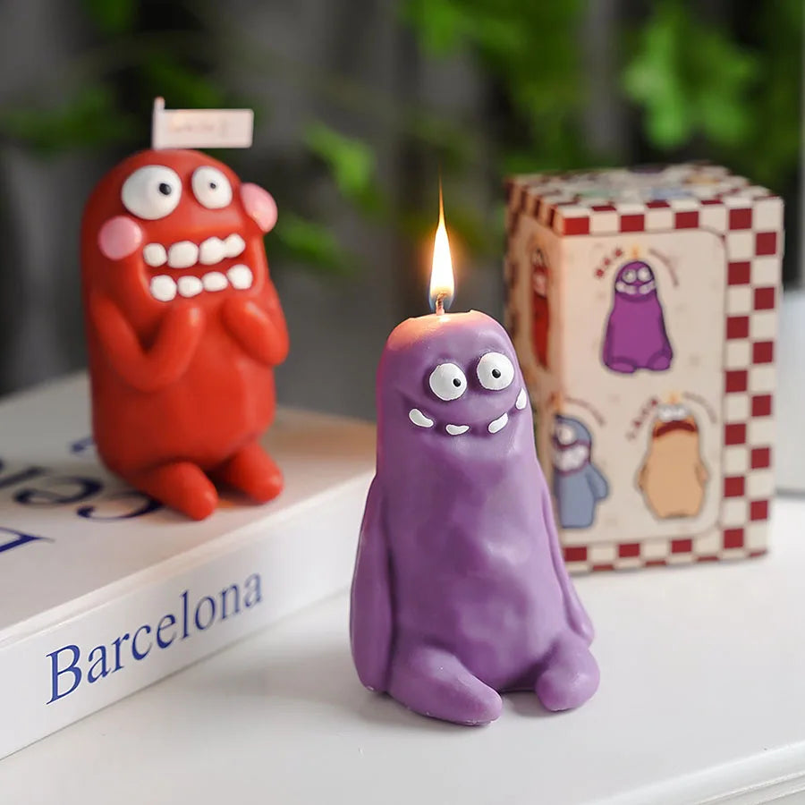 Mud Man Monster Aromatherapy Candle Funny Ugly Cute Aroma Birthday Gift Companion Gift Cartoon Shaped Candle Ornament