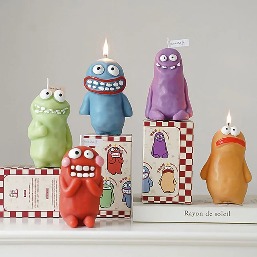 Mud Man Monster Aromatherapy Candle Funny Ugly Cute Aroma Birthday Gift Companion Gift Cartoon Shaped Candle Ornament