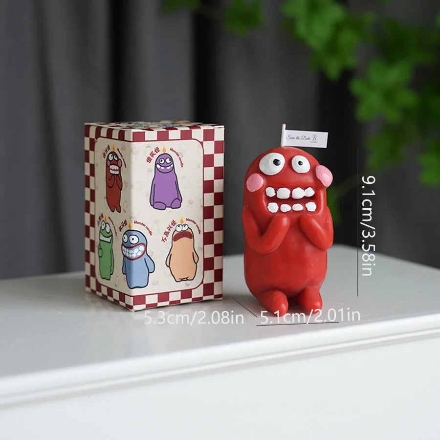 Mud Man Monster Aromatherapy Candle Funny Ugly Cute Aroma Birthday Gift Companion Gift Cartoon Shaped Candle Ornament