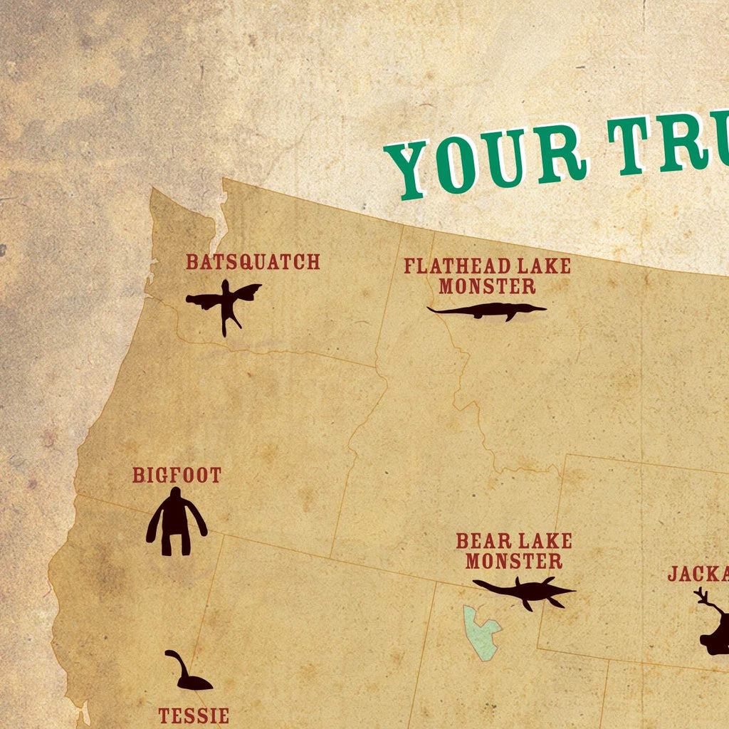 Cryptids  of the USA Postcard