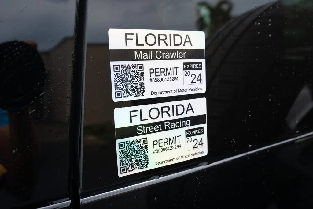Mall Crawler Permit Sticker 3.5" - All States