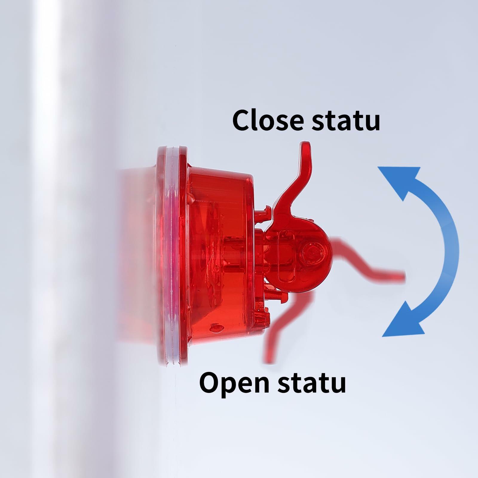 Jealoeur Hummingbird Feeder 16oz 4-Port Red Strong Suction 2 Boxes