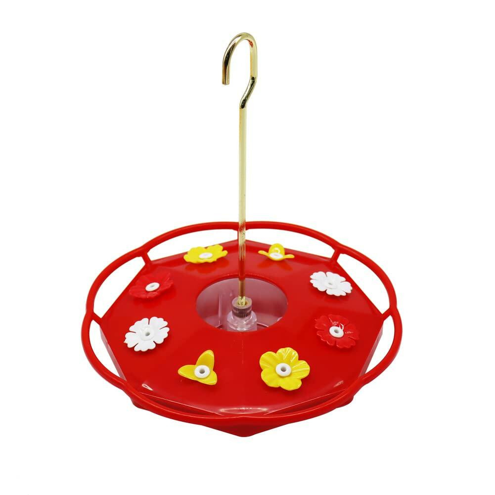 16 Pieces Hummingbird Feeder Replacement Flowers Parts Yellow Red