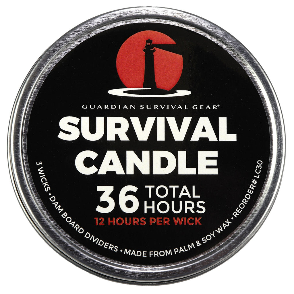 3-Wick 36-Hour Emergency Survival Candle | Long Burning Soy Blend